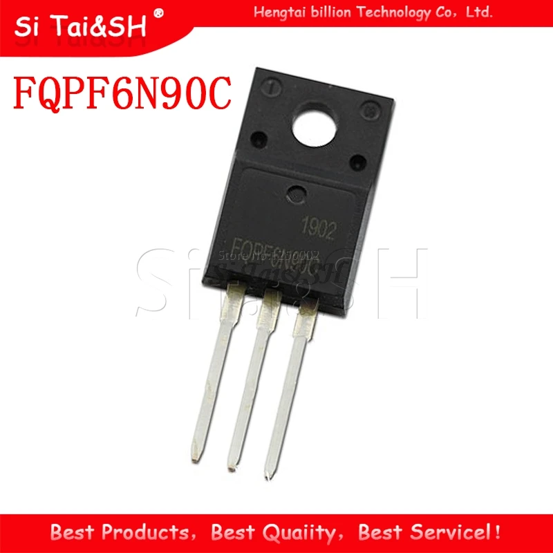 10 шт. FQPF6N90C F 6N90C FQPF6N90 F 6N90 Система данных