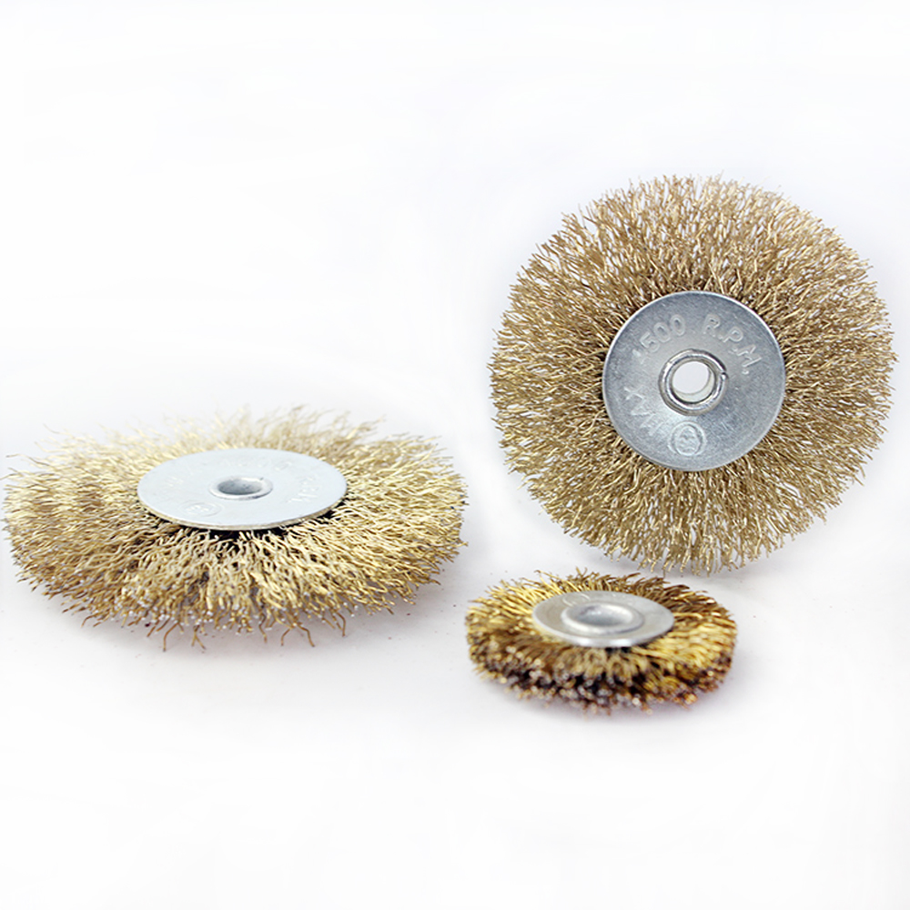 Chuyên Nghiệp 6Mm Lỗ Song Song Dây Dẹt Bánh Mài Bàn Chải Vừa Tẩy Gỉ Sét Đánh Bóng Deburring Gỗ Máy Mài Điện