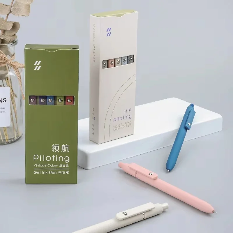 Nieuwe Piloting Morandi Kleur Gel Pennen Soft Touch Sneldrogend Glad 0.5mm Gel Inkt Pen Voor School Schrijven Briefpapier levert