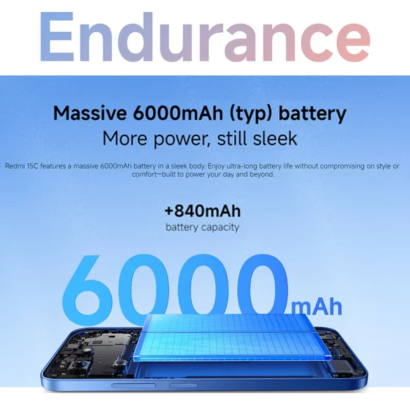 Xiaomi Redmi 15C Global Version Smartphone 50MP hoofdcamera 120Hz 6.9" Dot Drop-display 33W opladen MediaTek Helio G81-Ultra