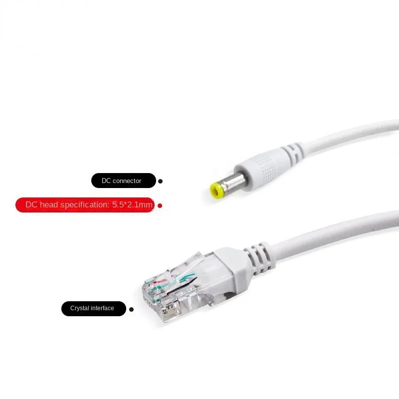 Divisor POE de 48V a 12V Waterprrof con adaptador de vídeo y corriente, inyector de módulo de suministro de Cable para extensor de cámara IP