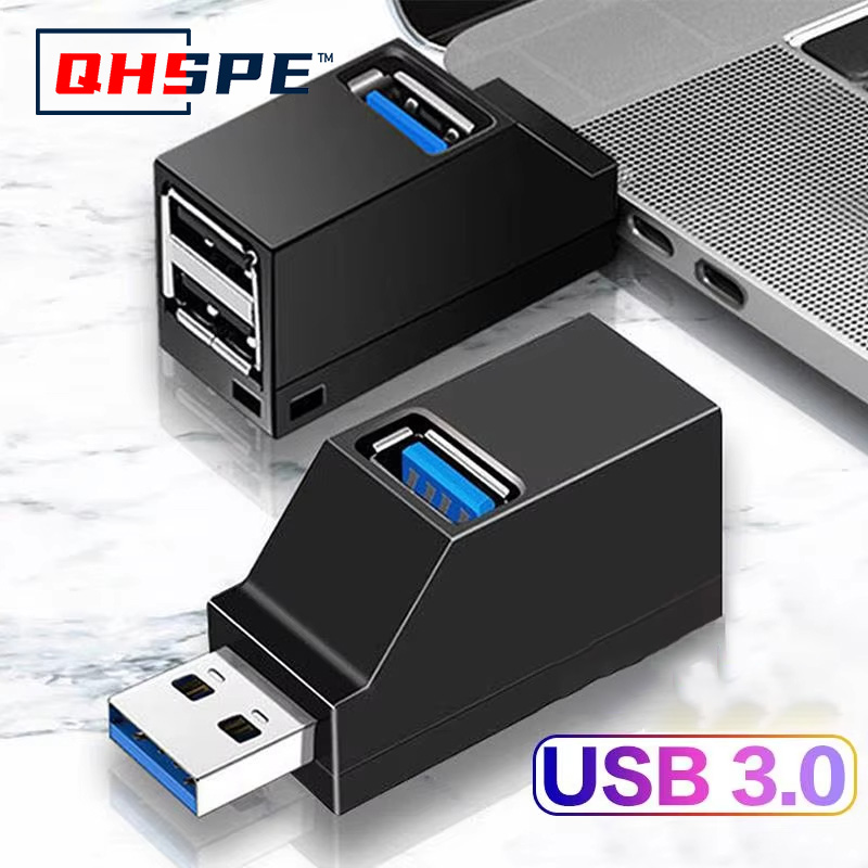 Do laptopa PC, przedłużacz adaptera USB 3.0 HUB do czytnika kart USB 3.0, szybki USB 2.0, mini rozgałęźnik 1 do 3 portów