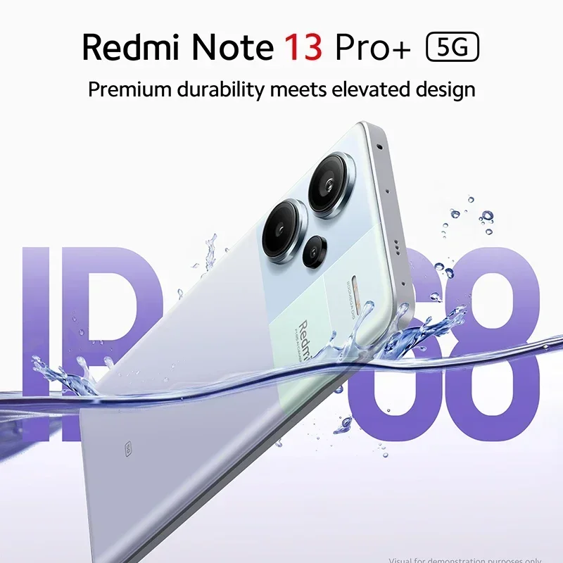 Xiaomi-Smartphone Redmi Note 13 Pro Plus, versión Global, 5G, cámara de 200MP, 120Hz, 1,5 K, pantalla curvada, 7200 Dimensity MTK, Ultra