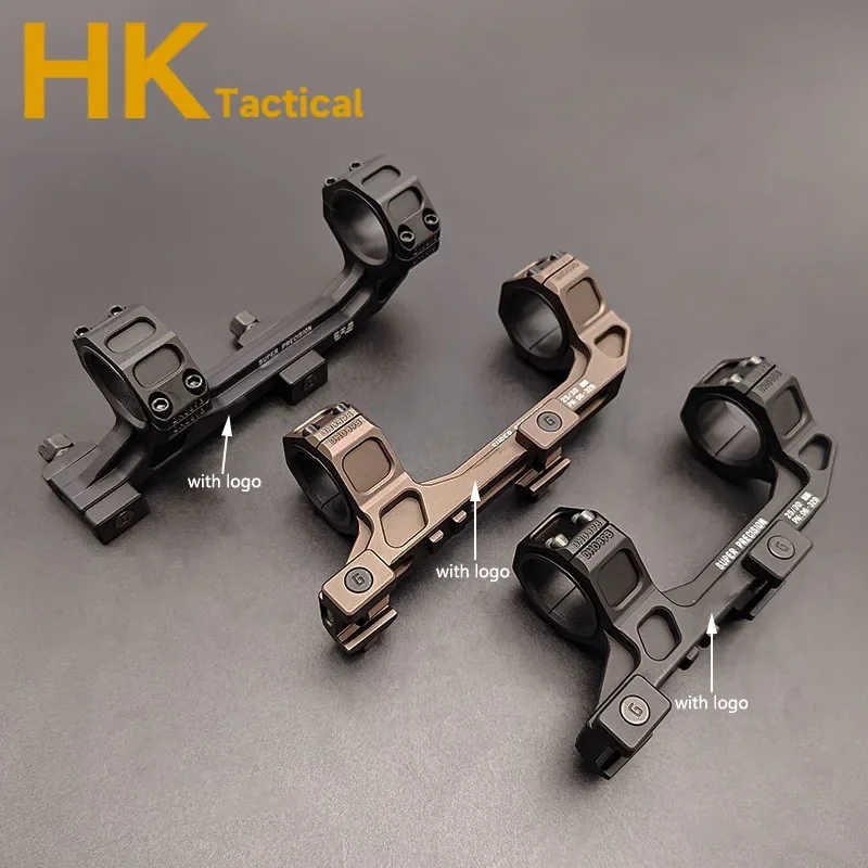 Soporte táctico GEISS Airsoft, voladizo de Metal, montaje de alcance de 25,4mm y 30mm con nivel de burbuja, Base de alcance para Rifle de riel Picatinny de 20mm