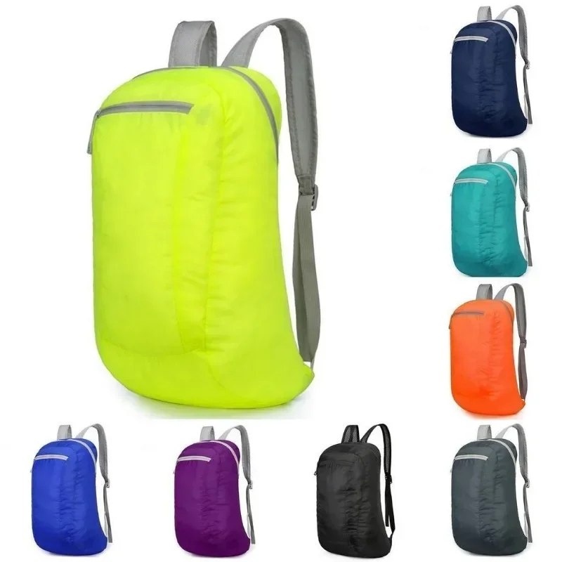 Mochila plegable liviana impermeable Paquete de bolsa de senderismo de viaje deportivo portátil - Equipo duradero al aire libre para aventuras activas