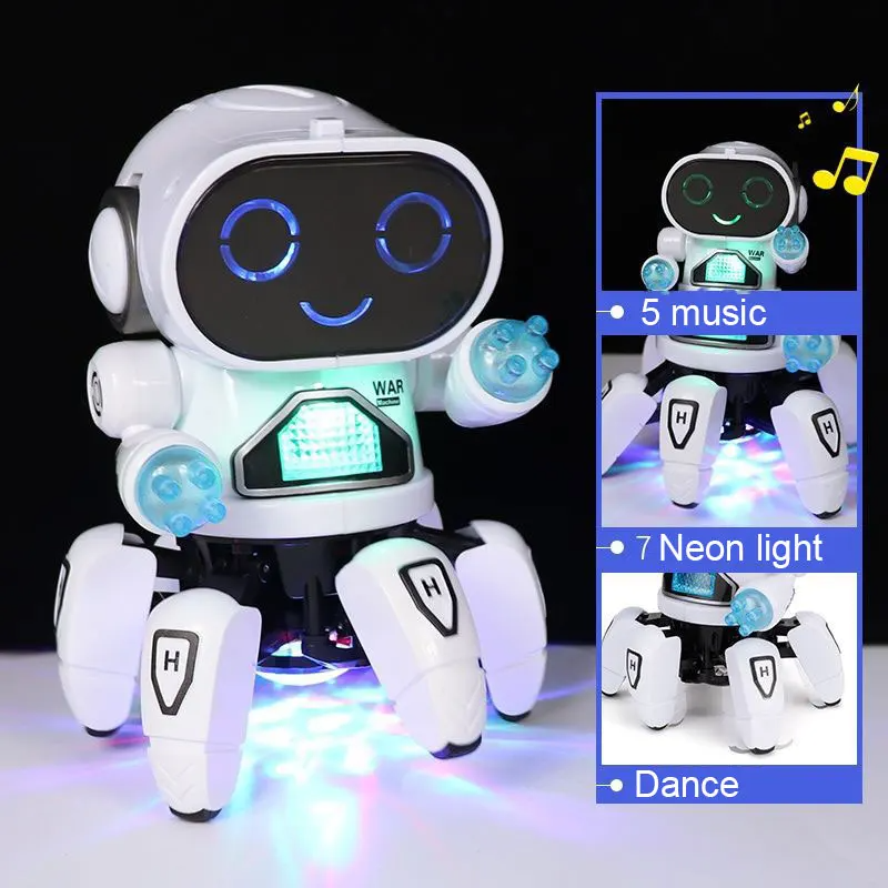 キッズダンスロボット音楽 LED 6 爪タコロボット誕生日プレゼントのおもちゃ子供の早期教育赤ちゃんのおもちゃ男の子女の子