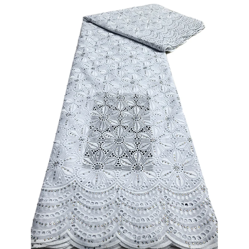 Pgc weiß afrikanischer spitzens toff 2024 hochwertiges schweizer voile spitzens toff besticktes nigerian isches spitzens toff party kleid für frauen