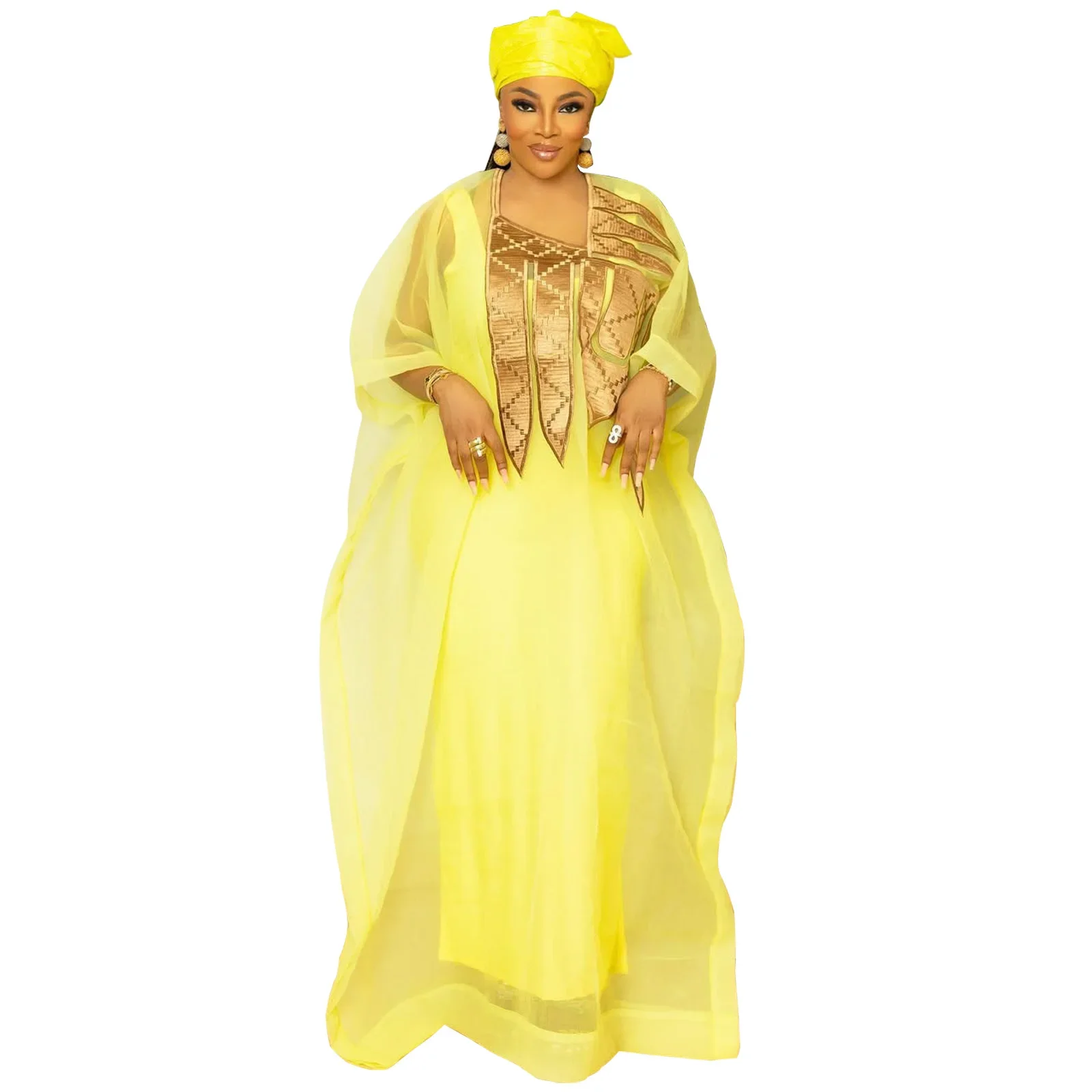 Afrikaanse kleding voor dames Abaya borduurwerk Plus size elegante feestjurk