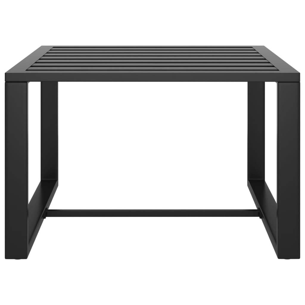 Modern Anthracite Aluminum Coffee Table - Stylish and Durable Living Room Furniture