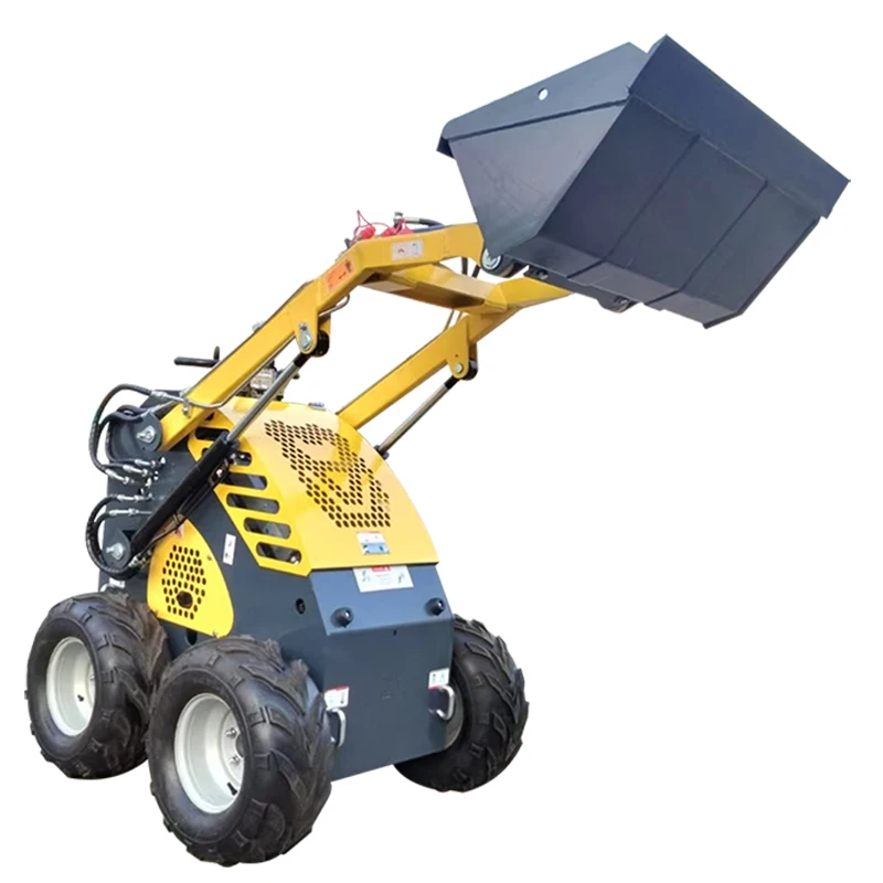 Venta personalizada, minicargador de minicargador de alta calidad, cargador de grava de ingeniería, cargador de ruedas multifunción EPA Euro 5, cubo de roca