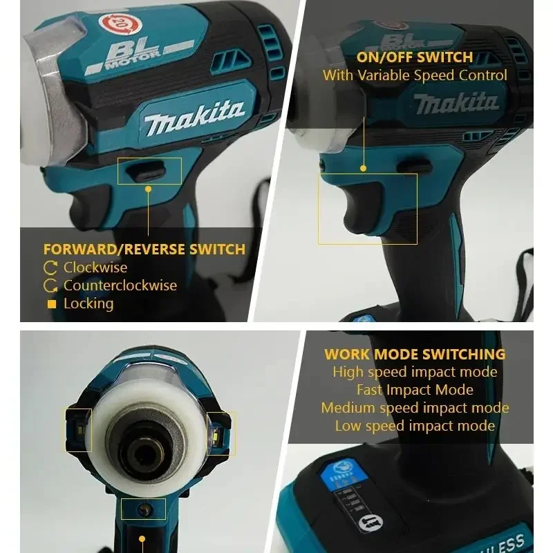 Makita Brushless Electric Tools DTD171 Cordless Impact Driver, Motor Bare Tool power tmakita 18v toolools Makita power tools