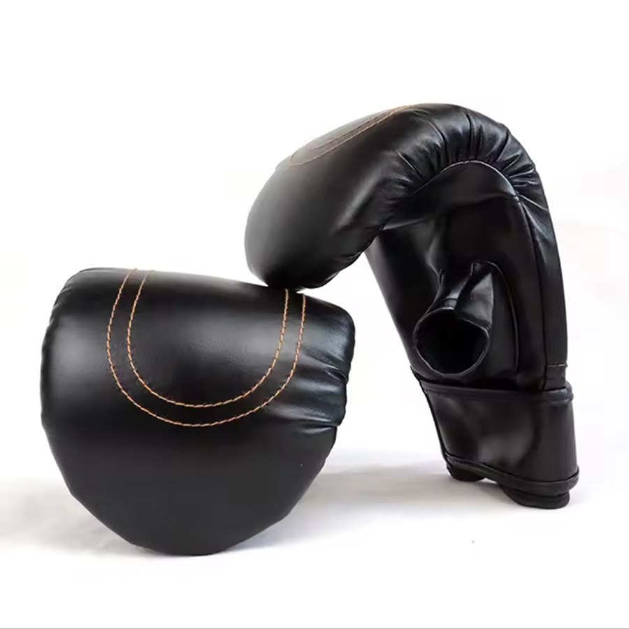 1 par luvas de boxe adultos mulheres homens boxe sanda luvas unisex treinamento de boxe exercício luvas de couro luvas de proteção esportiva