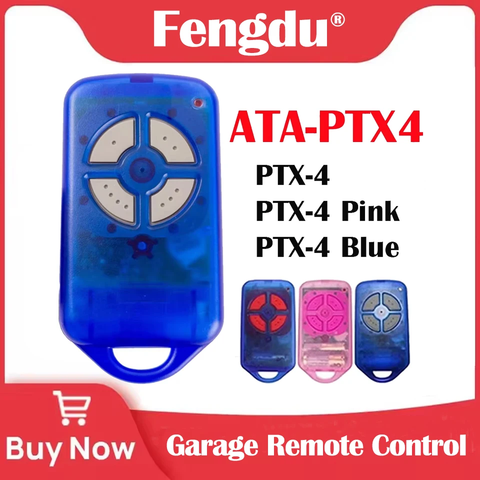 ATA PTX4 RTX-4 Securacode Control remoto de repuesto para puerta de garaje 433,92 MHz Rolling Code Compatible con CRX-1 CRX-2