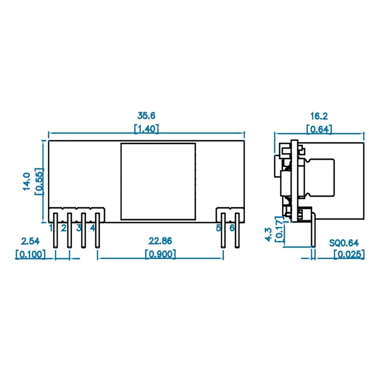 DP1435 POE Module PCB POE Module Black POE Module 5V 2.4A IEEE802.3Af Without Capacitance Supports 100M 1000M POE Module