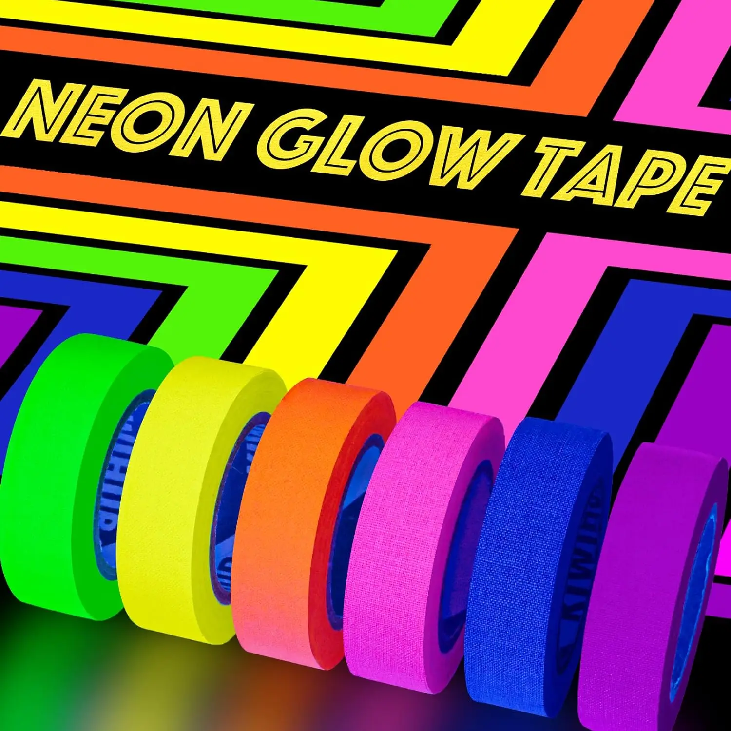 6 rotoli di nastro riflettente fluorescente Strisce di sicurezza autoadesive impermeabili per corsa notturna, biciclette, zaini, larghezza 0,6 pollici