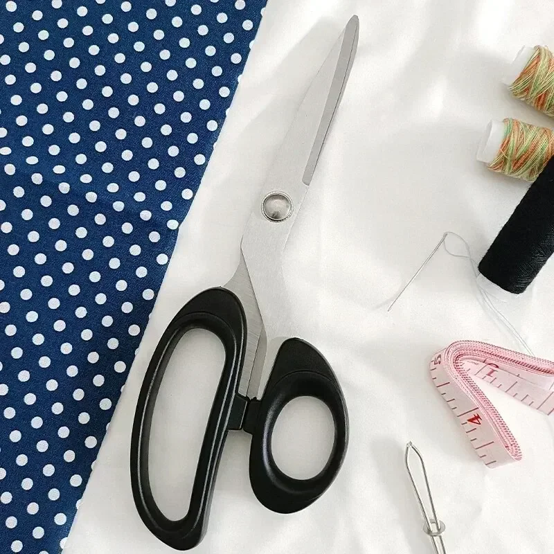 Ciseaux de tailleur en acier inoxydable de 10 pouces, pour tissu, outil de couture professionnel, ciseaux pour vêtements durables