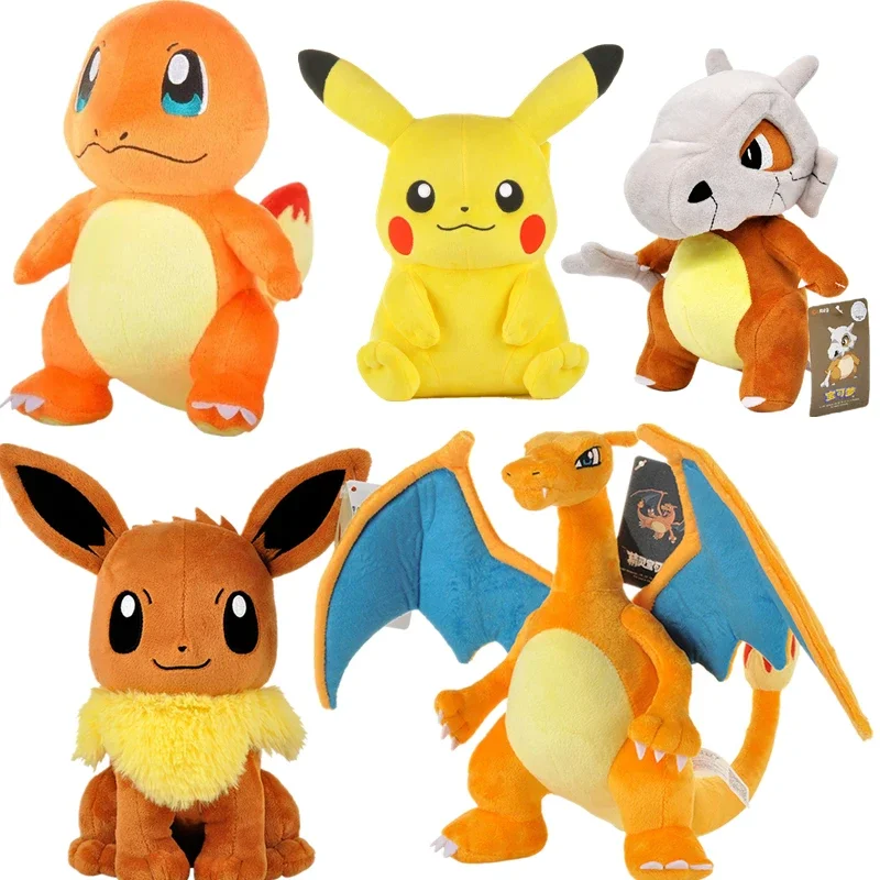 Pokémon pluszowa lalka Pikachued Bulbasaur Jigglypuff Lapras Eevee Anime Pokemoned wypchana zabawka Peluche pluszowa lalka prezent dla dziecka
