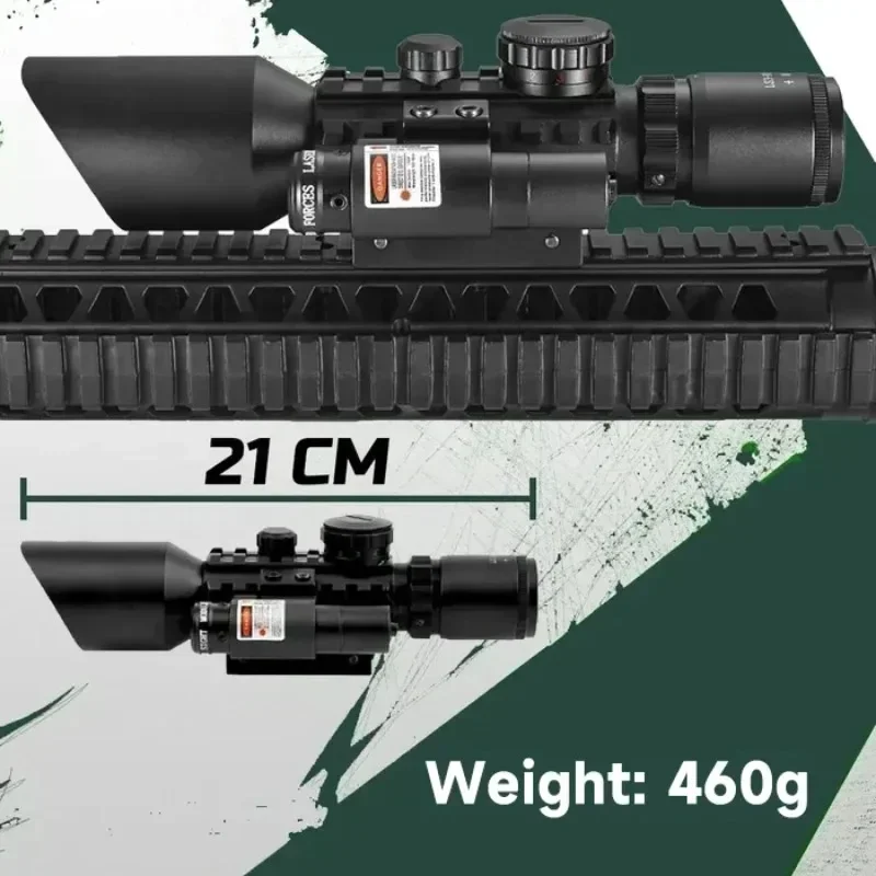 3-10X42E Hunting Rifle Scope for Carbine M3 Mildot/Range finder Reticle Riflescope 3X44 Red Green Illuminated Reticle 11/20Rail