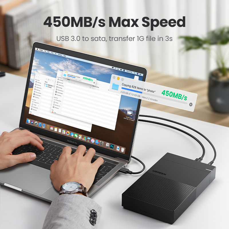 Ugreen HDD 3.5 2.5 SATA Sang USB 3.0 Bên Ngoài Ổ Cứng Đầu Đọc Cho SSD Đĩa HDD Box ốp Lưng HD 3.5 HDD Ốp Lưng