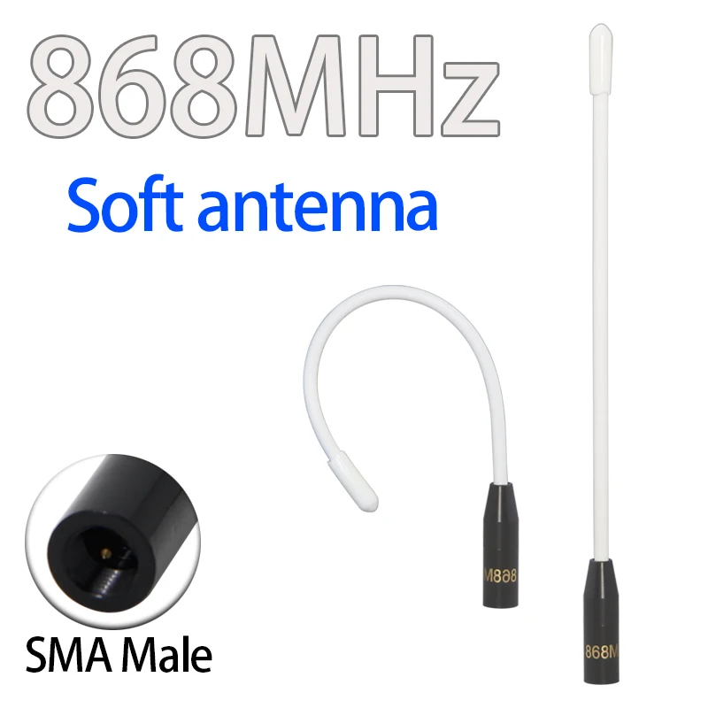 Антенна LoRa 868 МГц 863-870 МГц 869 МГц SMA Разъем для местмастической платы ESP32 Lora32u4 II Интернет Wi-Fi Антенна Низкая VSWR