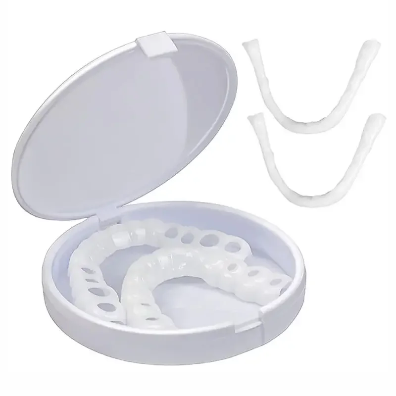 シリコン歯のホワイトニング,偽の歯のカバー,スナップオン,smile veneers,上の美容ツール,化粧歯,送料無料