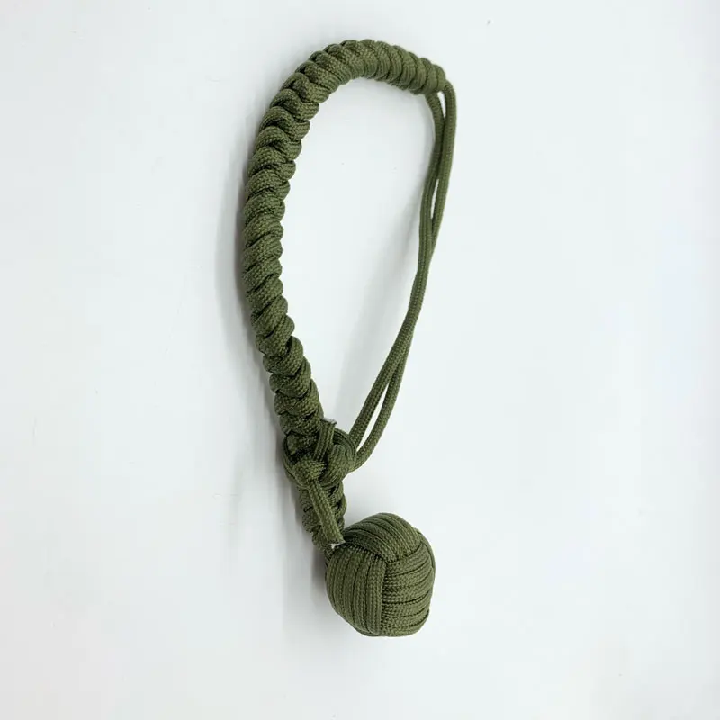 DIY ぶら下げブレスレット屋外 EDC 自己防衛猿の拳ロープ鋼球壊れたウィンドウブレーカー個人の安全キーホルダーツール