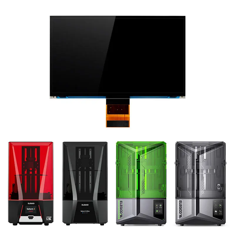 Elegoo Saturn 3 / 3 ultra 10.1 inch 12K Saturn 4 / 4 ultra Monochrome Original LCD Screen Replacement 3D Printer Part