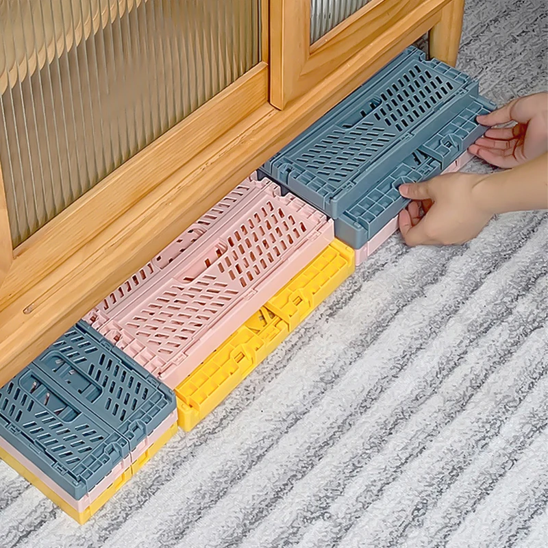 Mr. Paper, Mini Folding Plastic Storage Box, Office Desktop Tape Stationery Cosmetics Storage and Organizing Frame