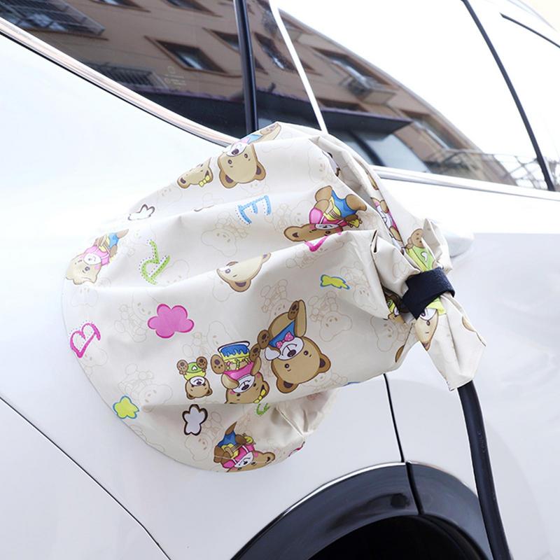 Cubierta protectora de pistolas de carga de coche, cargador de coche eléctrico, funda Oxford impermeable, cubierta de lluvia de nieve para Tesla Model Y para BYD