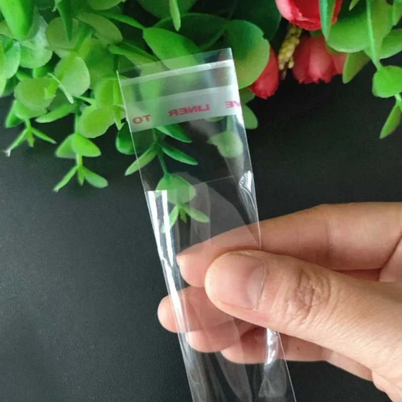 100 ชิ้นโปร่งใส Self - seal เครื่องประดับ Candy OPP Self - กาวบรรจุภัณฑ์ Resealable ของขวัญคุกกี้บรรจุภัณฑ์กระเป๋า
