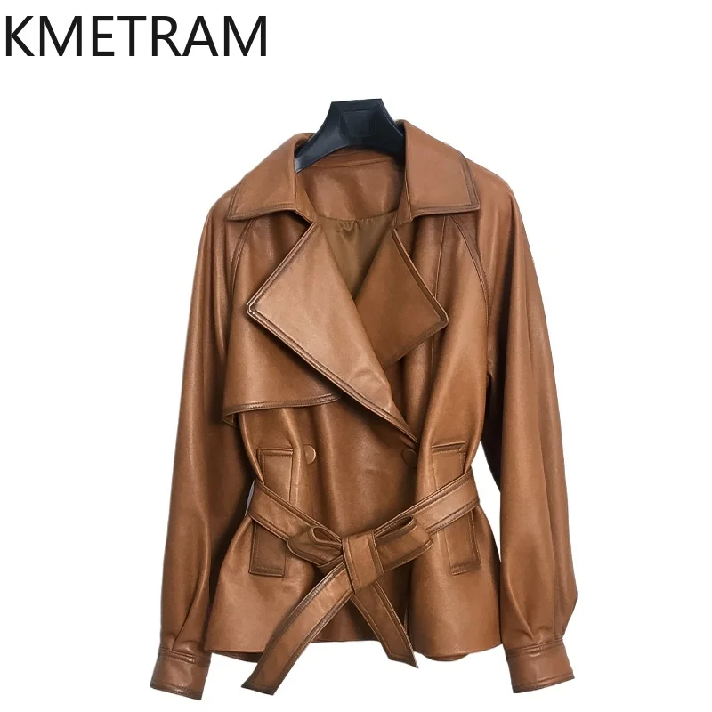 100 % natürliche Schaffelljacke für Damen, Vintage, kurze Echtlederjacken für Damen, neu in Oberbekleidung, Herbstkleidung, 2025 Pinterбка