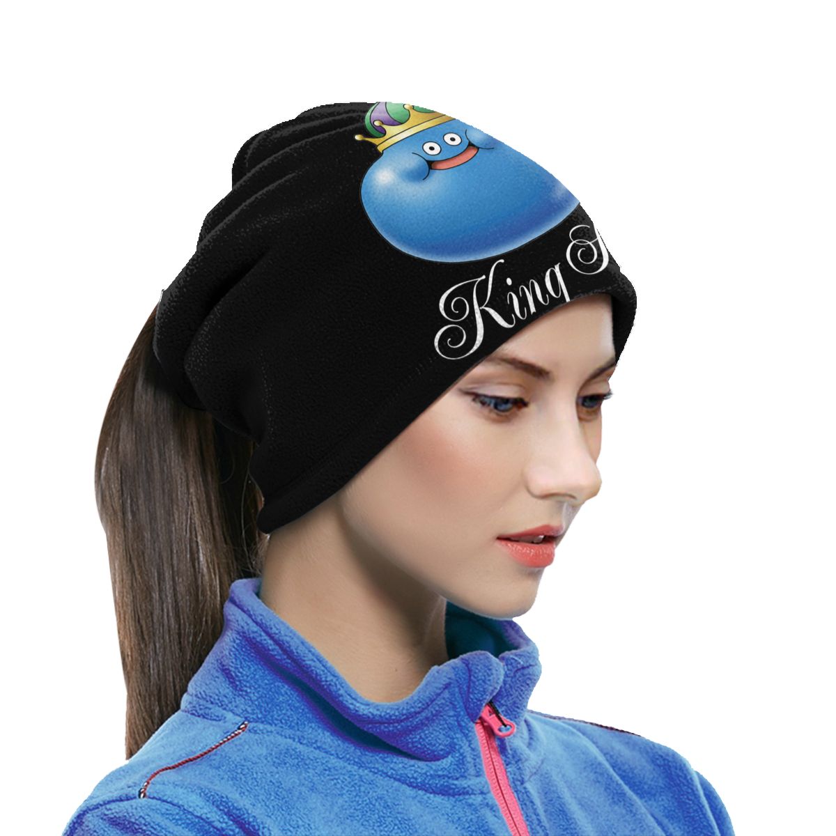 Dragon Quest King Slime Microfiber Neck Gaiter Bandana Scarf Hiking Camping Neck Warmer