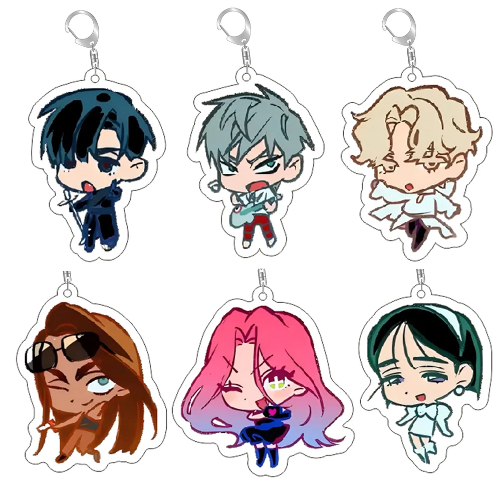 Llaveros populares de Anime Alien Stage Chibis para mujer, accesorios, bolsa, Luka Ivan hasta Mizi Hyuna Sua, joyería, regalos para seguidores