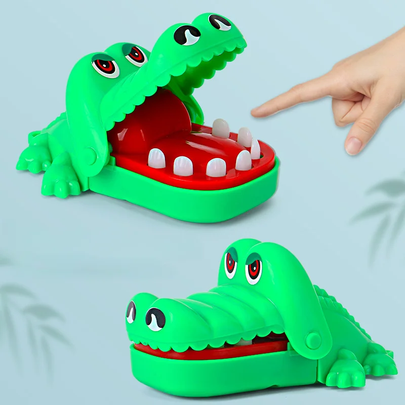 Novelty Funny Toys Crocodile Dinosaur Biting Hand Game Desktop Party Multiplayer Trick Game Interactive Decompression Toy Gift