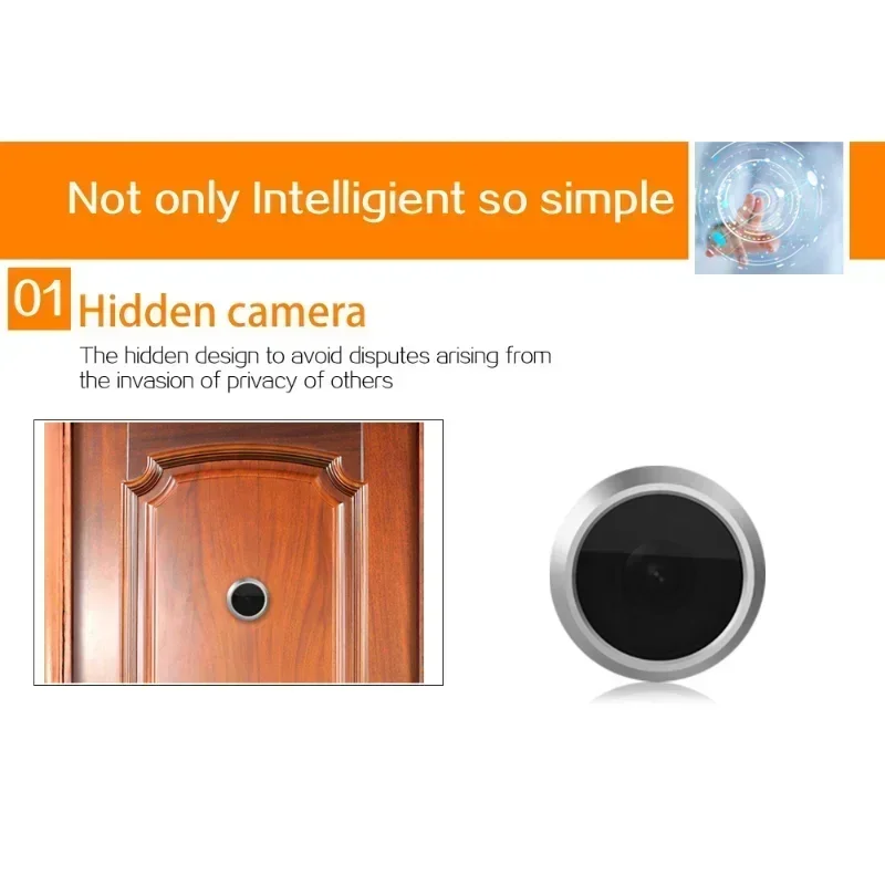 X7 3,5 pulgadas 1080P WiFi timbre inteligente ojo mirilla cámara 100 grados puerta viewe visión nocturna mirilla timbre Monitor al aire libre
