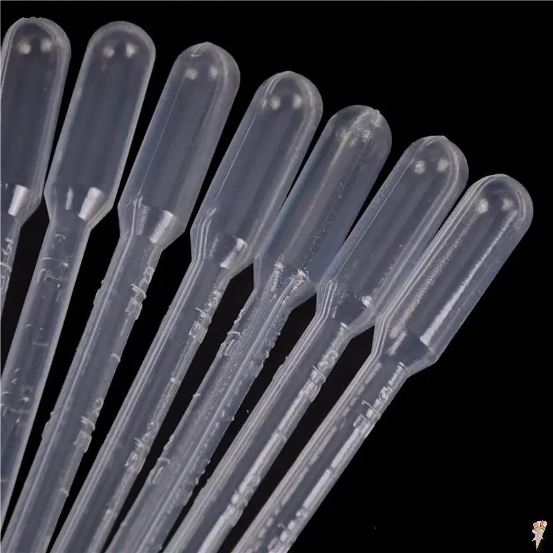 10/20PCS pipette di trasferimento 3ml pipette trasparenti in plastica monouso sicuro contagocce trasferimento pipette graduate forniture di laboratorio