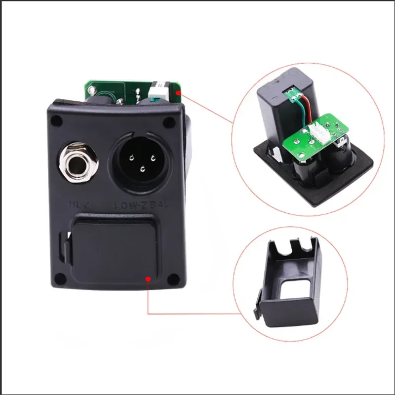 LC-5 de 5 bandas con micro teléfono pastilla de guitarra acústica EQ preamplificador EQ ecualizador pastilla piezoeléctrica sintonizador LCD para guitarra acústica