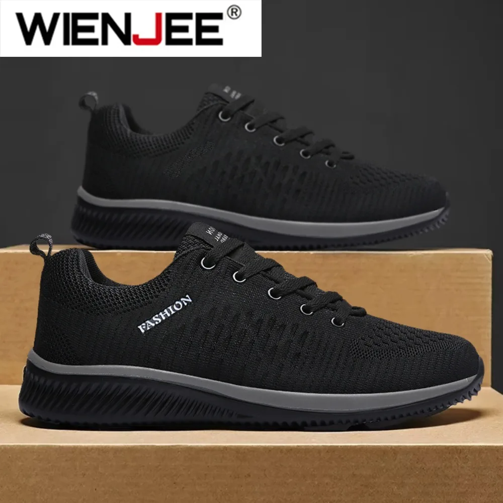 Scarpe da corsa da uomo in maglia da passeggio Scarpe da ginnastica casual alla moda Sport traspiranti Scarpe da ginnastica da uomo atletiche Scarpe casual di grandi dimensioni 36-48