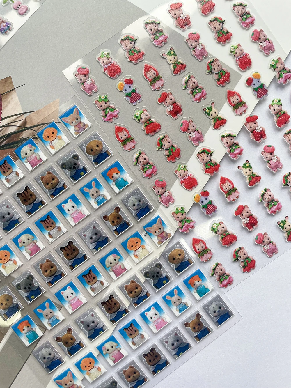 Cartoon Cute Senbel Family Nail Stickers Diy Stationery Journal Planner Stickers Scrapbook Notebook Decoration Stickers Gift