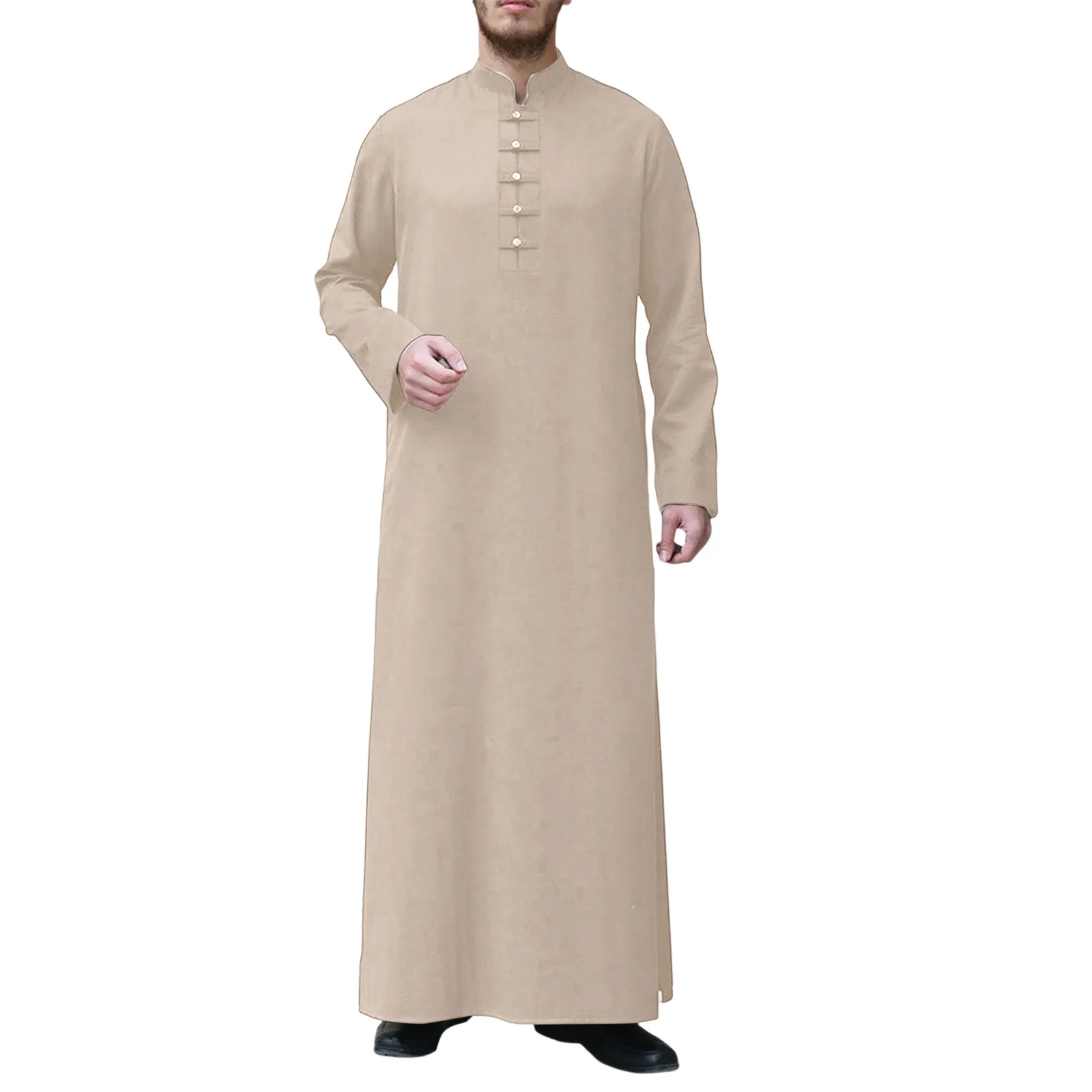 Moslim Gewaad Heren Saudi Arabische Islamitische Kleding Mode Islamitische Jurk Eid Al Fitr