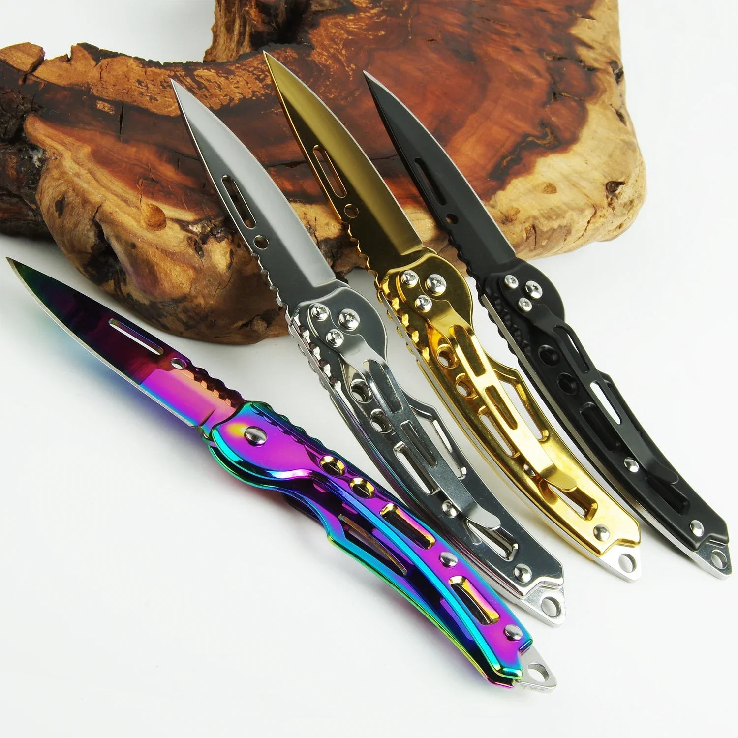 Coltello pieghevole portachiavi in acciaio inossidabile Coltello da trasporto per esterni Coltello da tasca affilato a specchio Coltello da frutta Coltello pieghevole