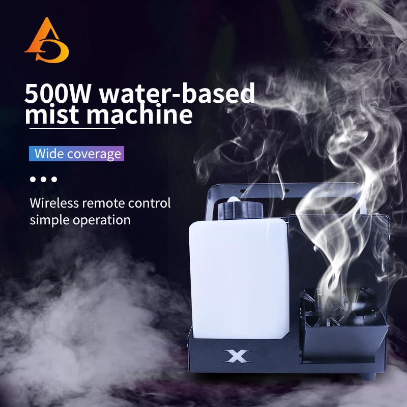 DMX 500W Smoke Machine Waterbase Hazer Stage Effect For Dj Disco Show Events Party Wedding Remote DMX Fazer Fog Equippment