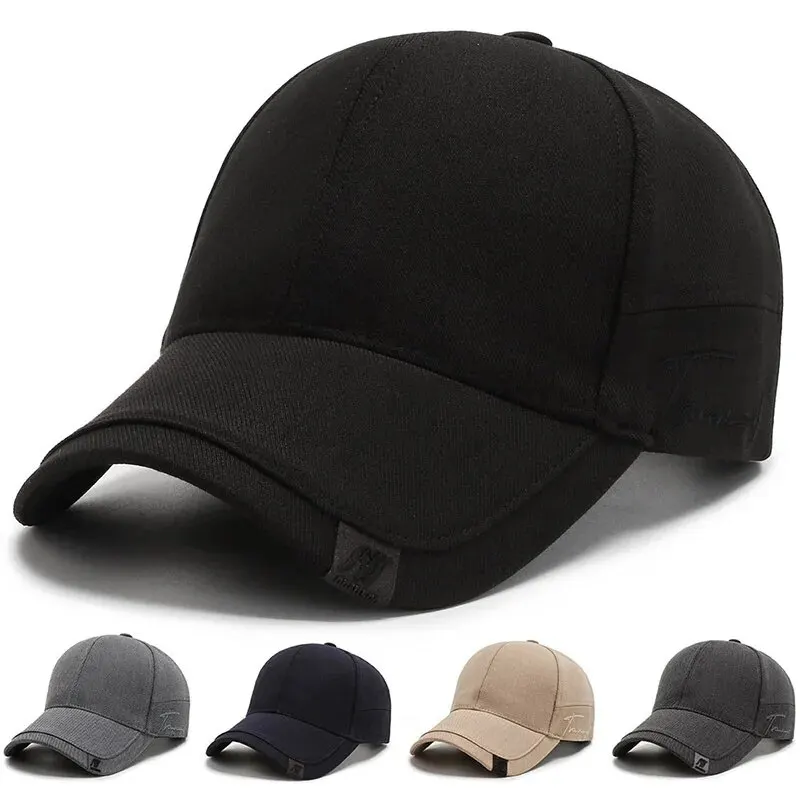 Sombrero de marea para hombre, gorra con sombrilla, sombrero de sol coreano para hombre, gorra de béisbol negra Ins Tide Simple, informal y versátil