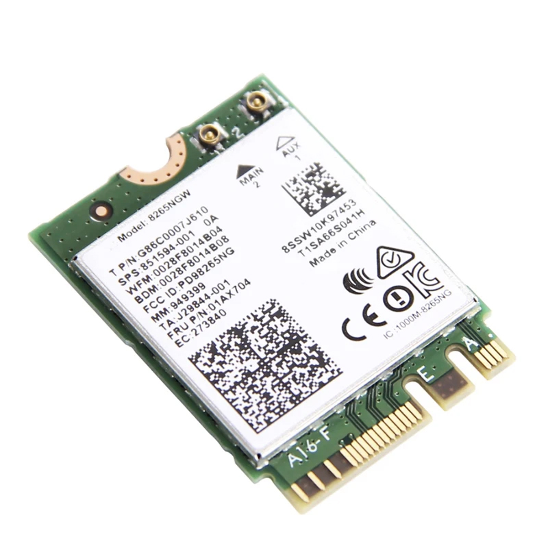 Wireless-AC 8265 banda Dual 2,4G/5Ghz Wifi Bluetooth Wlan para 8265NGW NGFF 802.11ac 867Mbps 2x2 MU-MIMO BT 4,2 tarjeta