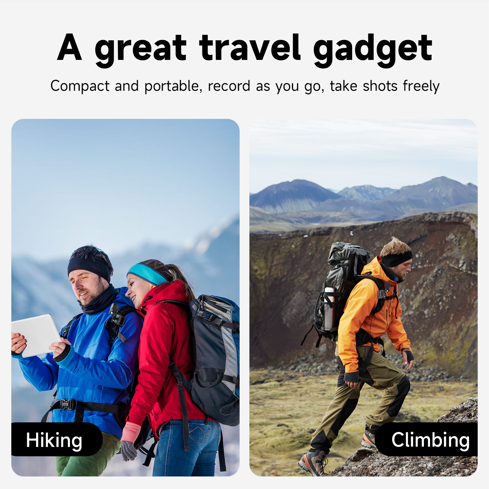 TELESIN 360° Rotation Magnetic Backpack Clip Clamp Mount for GoPro Hero 13 12 11 10 9 8 7 Insta360 DJI Action Camera Accessories