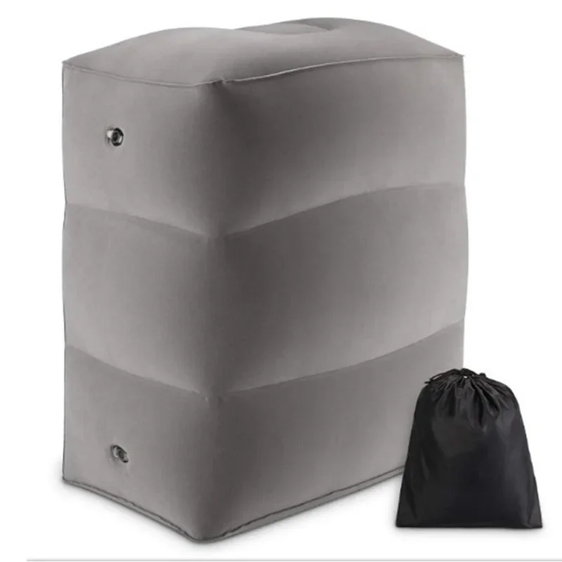 PVC เด็กเที่ยวบิน Sleeping Footrest หมอนพักผ่อนหมอนเครื่องบินรถหมอน Inflatable Travel Foot Rest หมอนเท้า Pad