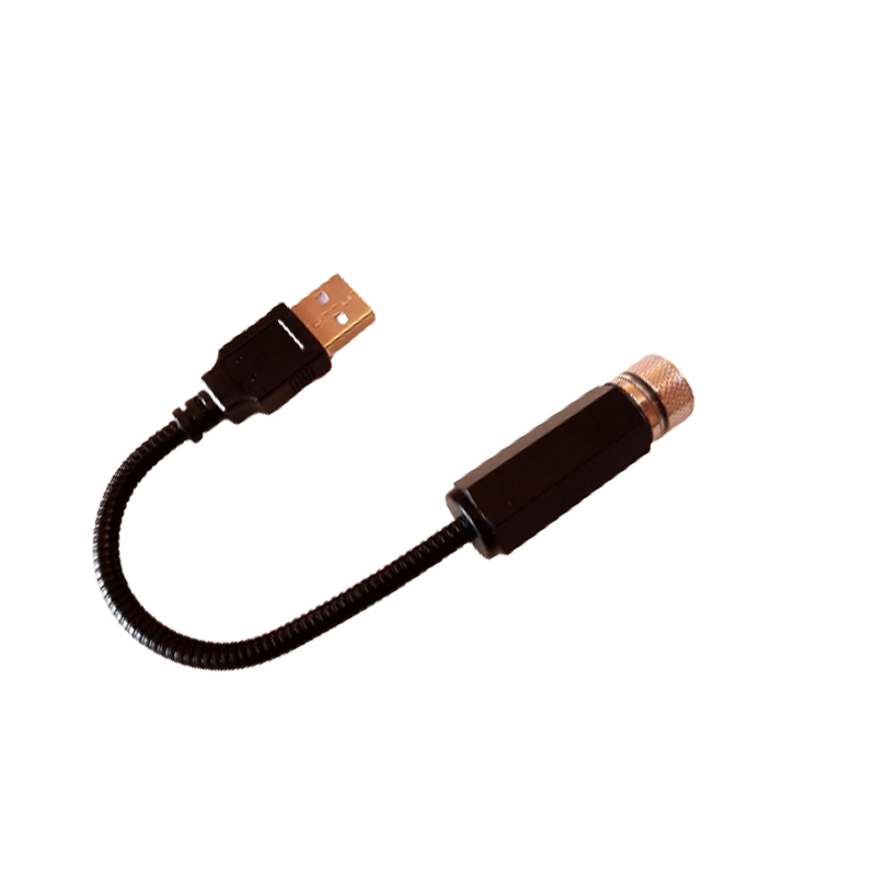 Luz LED nocturna de cielo estrellado romántica para coche, lámpara de proyector de estrellas de galaxia alimentada por USB de 5V para decoración de techo de habitación, Plug and Play