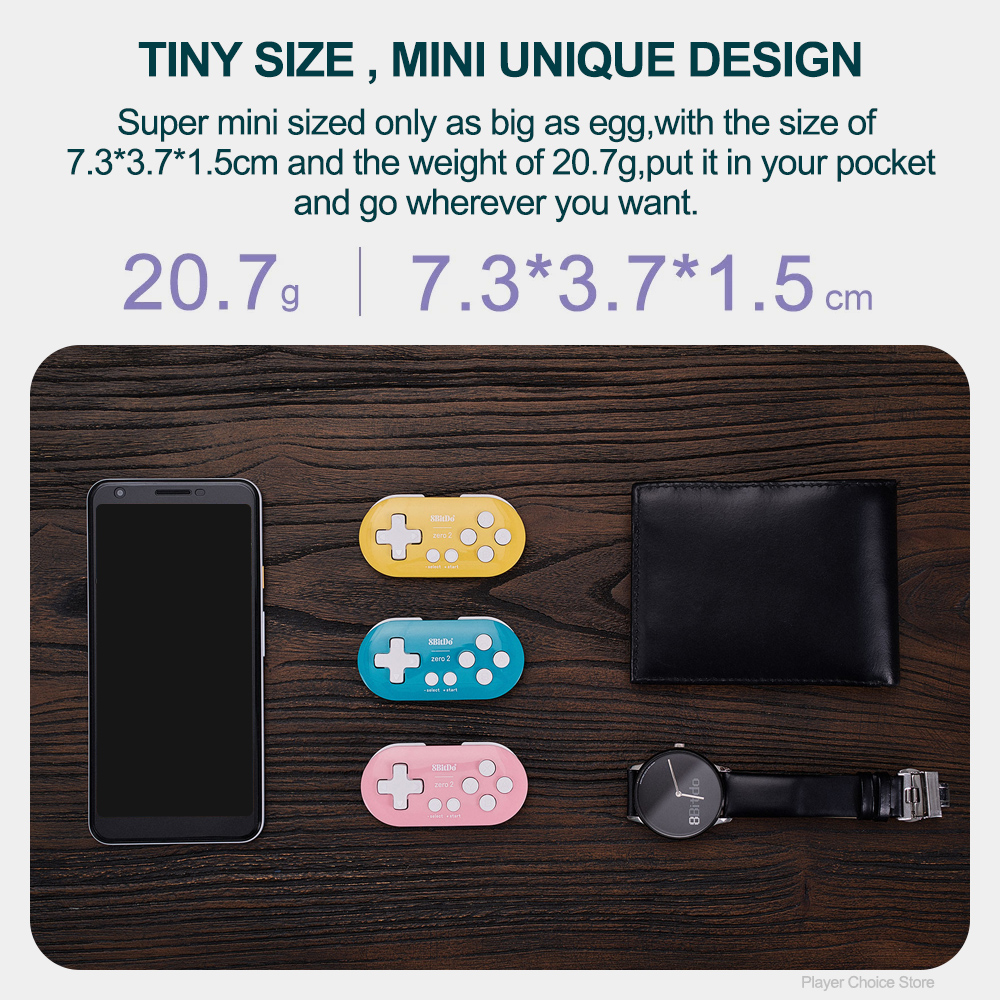 8BitDo ゼロ 2 ゲームパッド PC Nintendo Switch コントローラーゲーム Controle Steam Windows 10 11 Android Raspberry Pi macOS ジョイスティック