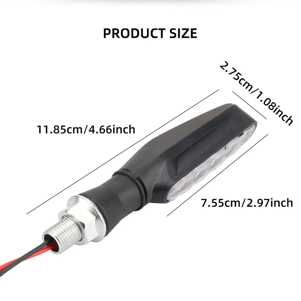 2/4pcs Motorcycle LED Turn signal flowing light 12v Waterproof Amber Flasher Indicator Blinker Rear Lights Lamp Accessories