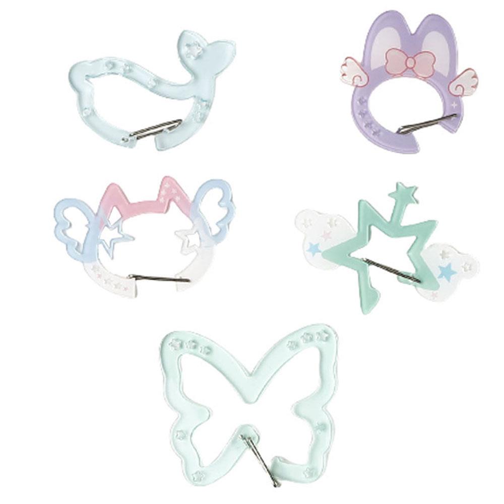 Colgante acrílico para teléfono móvil Ins, mosquetón con notas musicales bonitas de dibujos animados, dijes para bolso acrílico, mochila, accesorios colgantes Diy